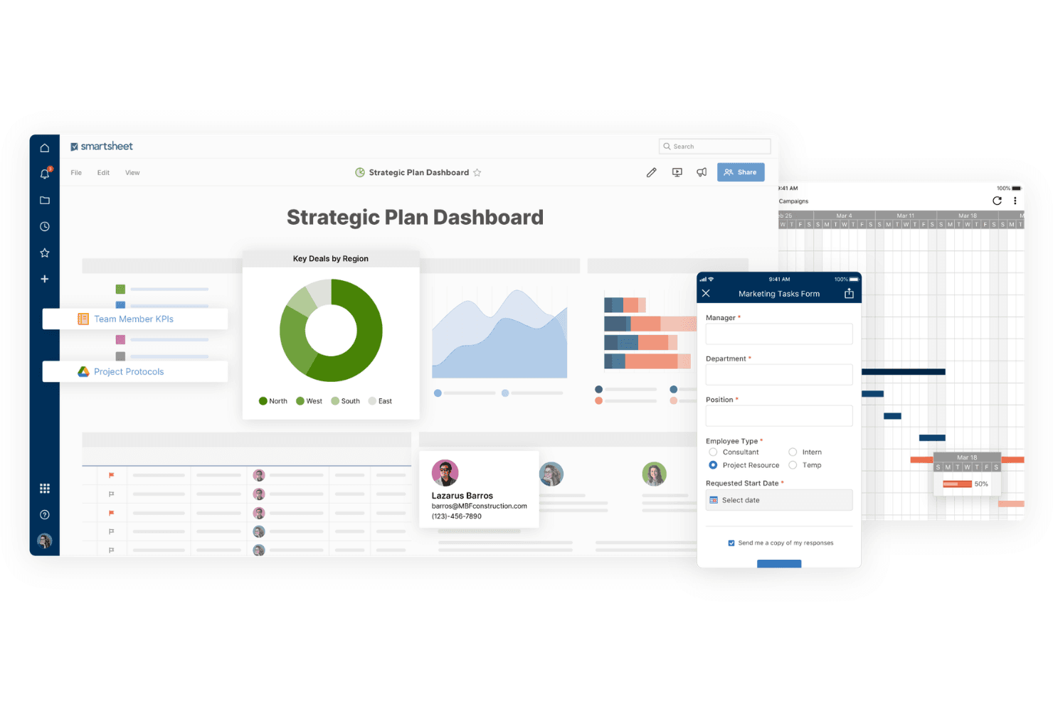 Coordinates tasks, plans, and collaboration across marketing projects.