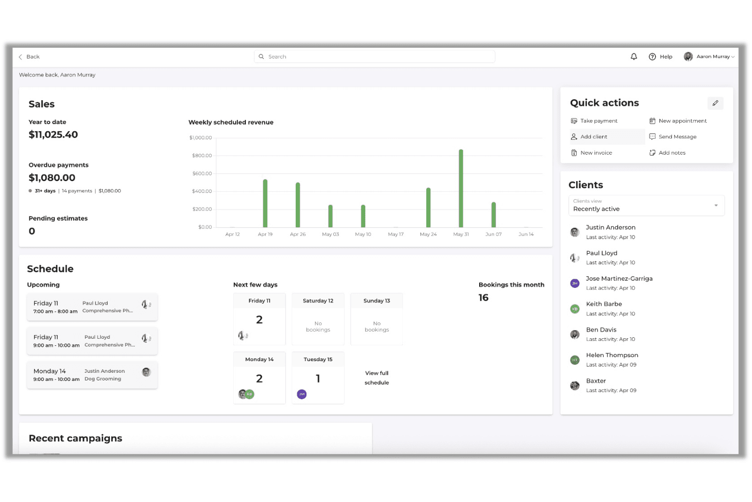 Manages reviews, customer contacts, messages, and online presence for SMBs.
