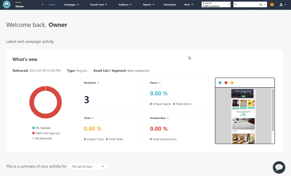 Moosend is an email marketing platform for creating automating and analyzing campaigns.