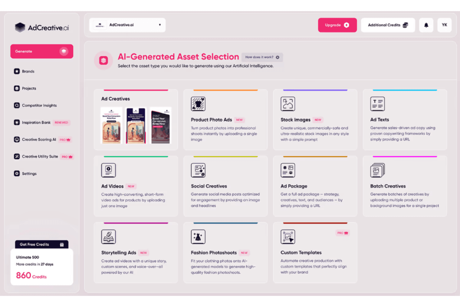 AdCreative.ai uses AI to generate high-converting ads quickly.
