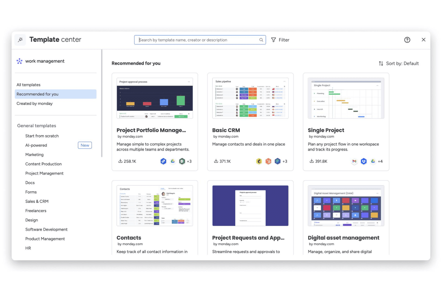 Customizable board templates for campaigns, events, and content.