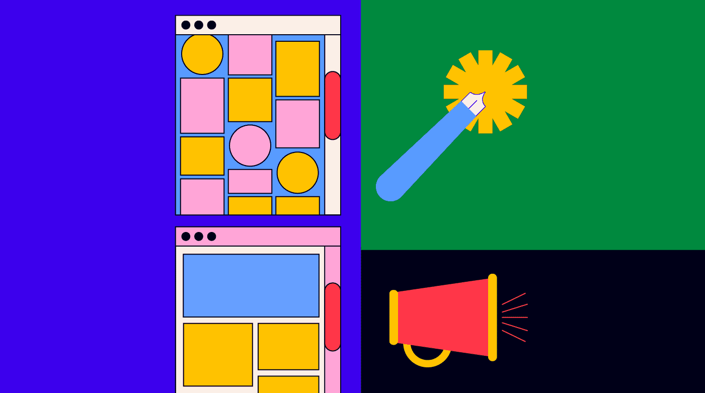 Abstract illustration of digital marketing tools and workflows.