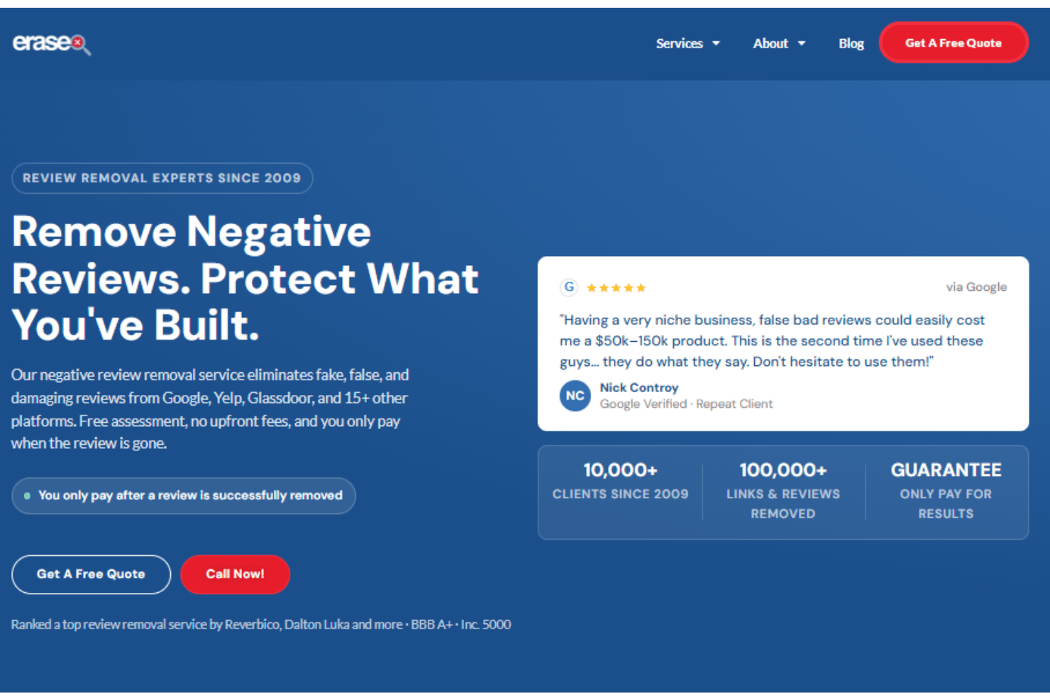 screenshot - Erase.com Review: Pros, Cons, Features and Pricing Guide