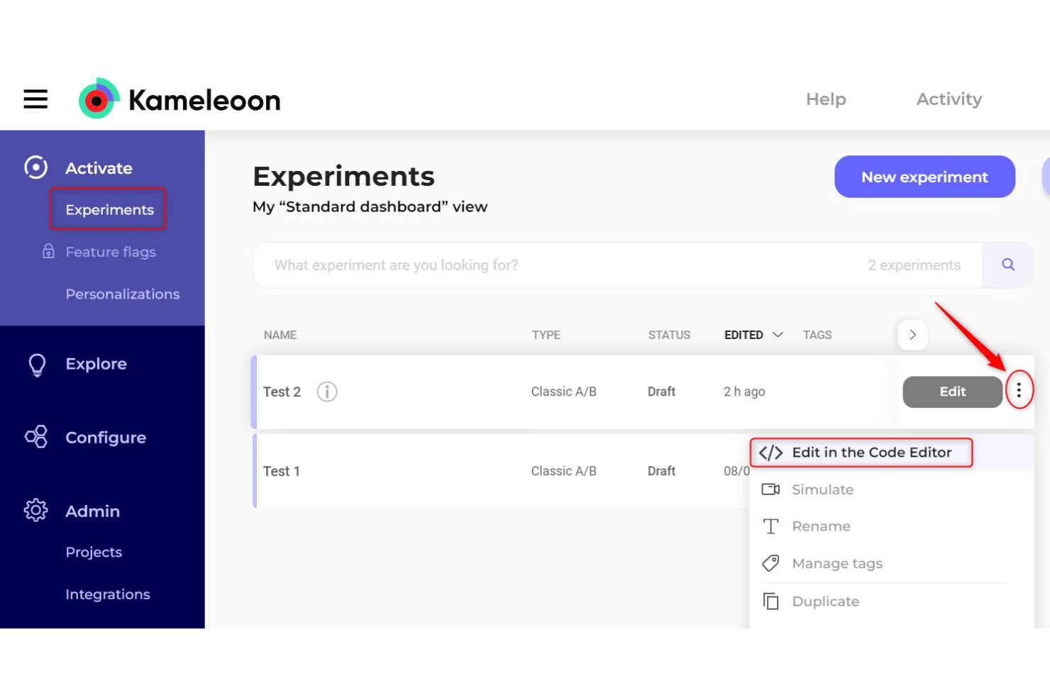 screenshot - Kameleoon Review: Pros, Cons, Features and Pricing Explained