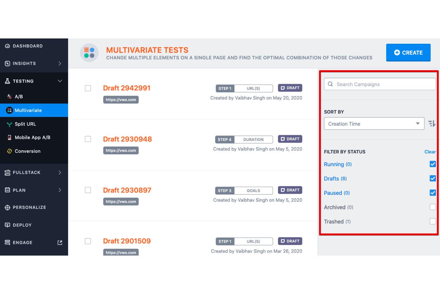 screenshot - VWO Review: Pros, Cons, Features and Pricing Breakdown