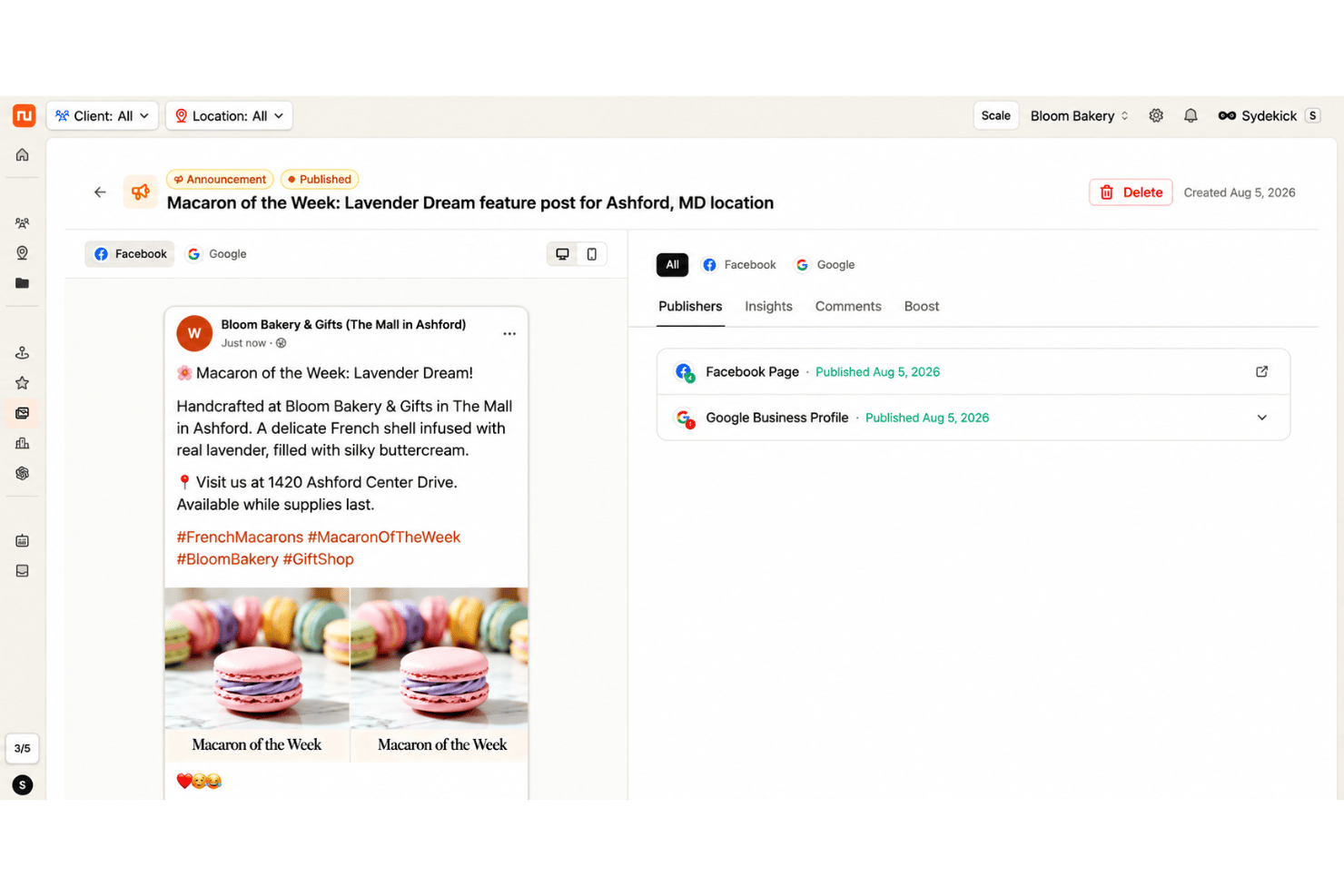 Synup social publishing with posts, scheduling, and AI content tools.