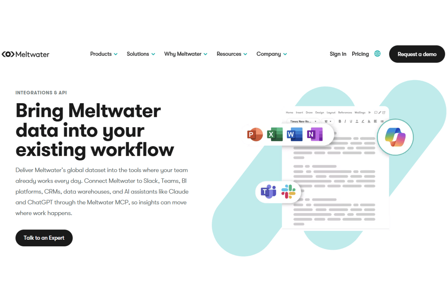 Meltwater integration page