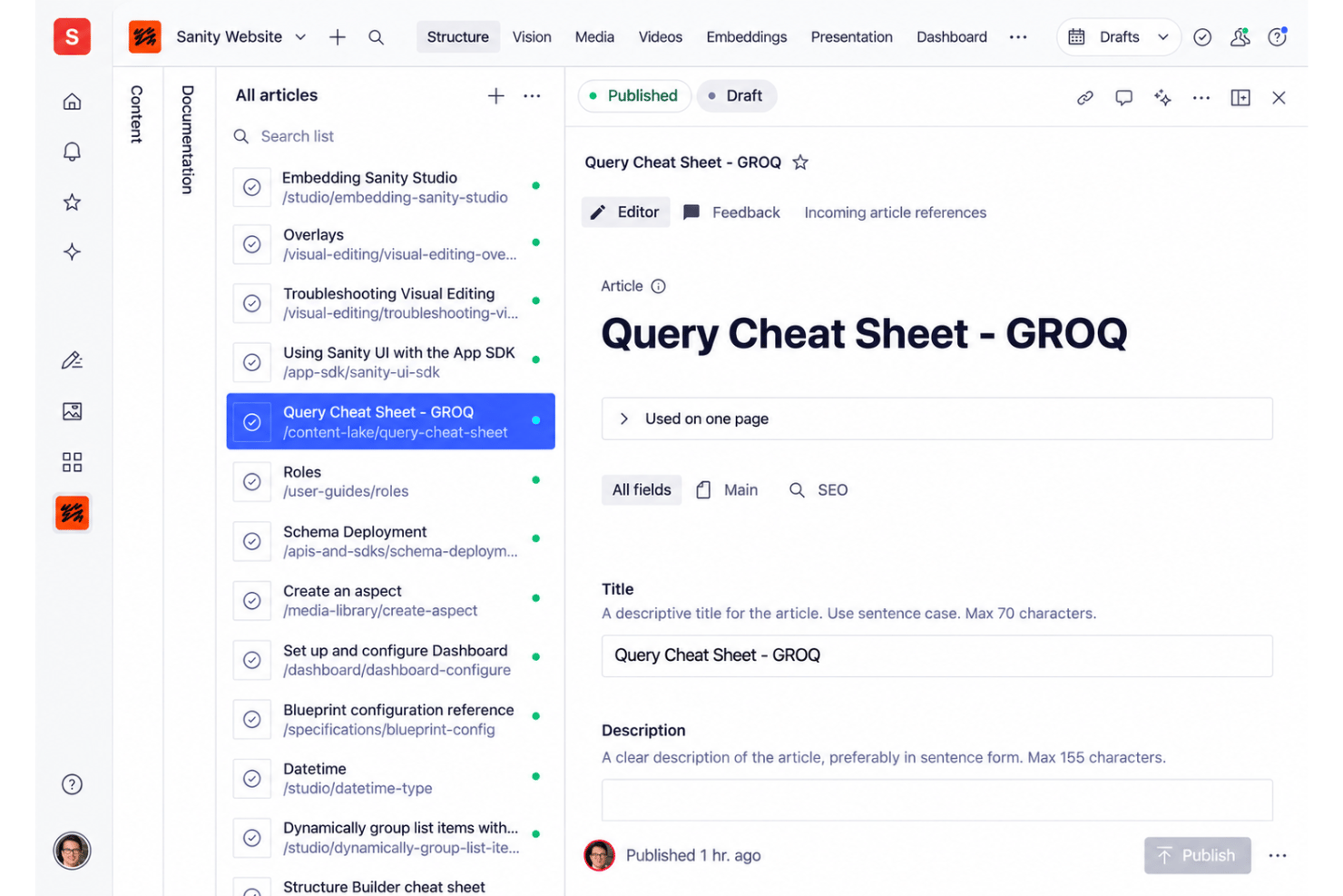 Sanity.io API tools with GROQ queries and structured content delivery.