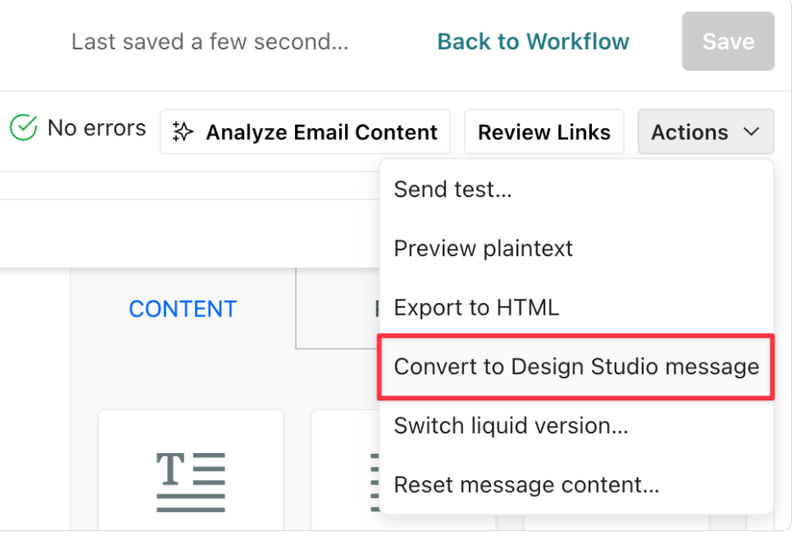 Customer.io Can Now Automatically Convert Classic Emails to Design Studio