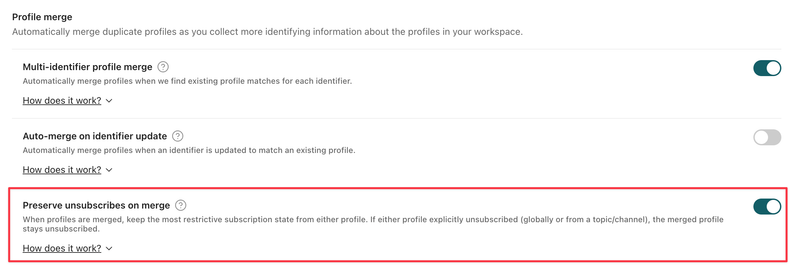 Customer.io Preserves Unsubscribe Preferences During Profile Merges