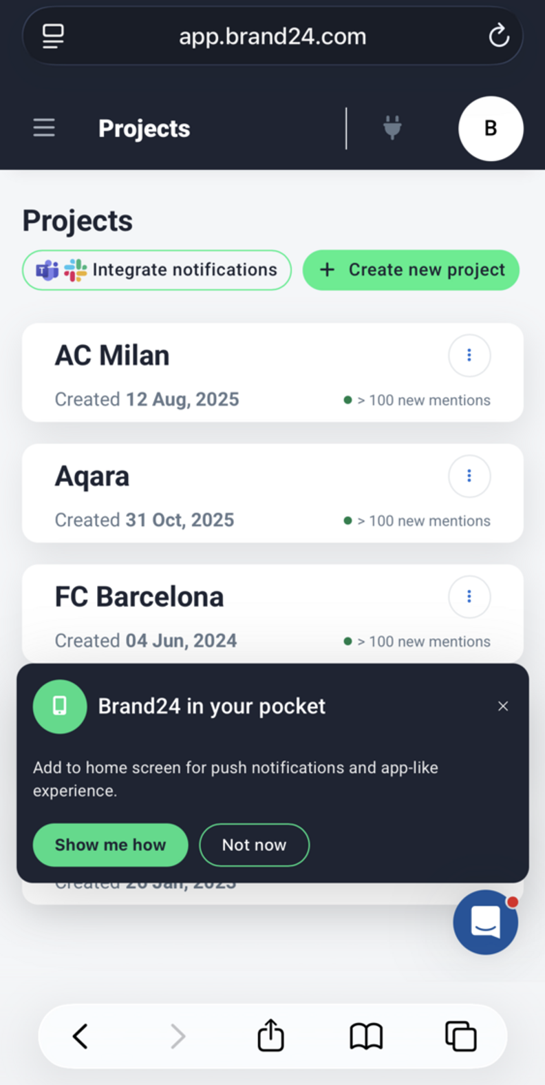 Brand24 Adds Installable Web App With Push Notifications