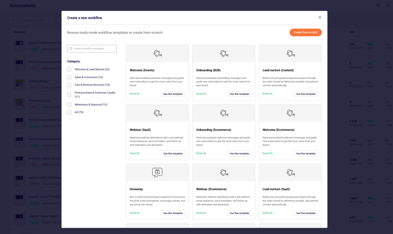 Sender Expands Automation Library to 79 Workflow Templates