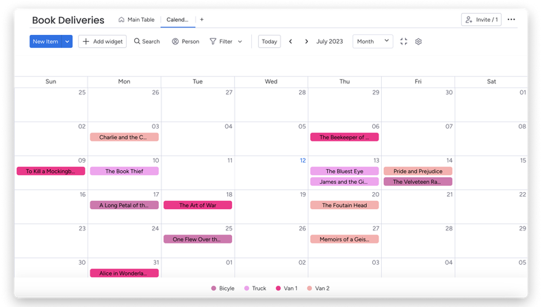 monday.com Adds Time Range Support to Calendar Widget