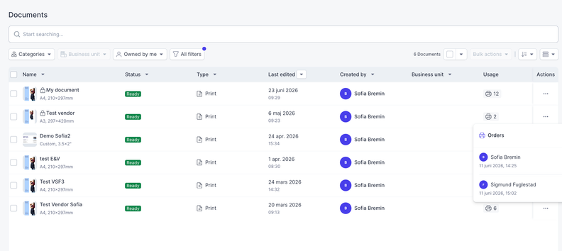 Papirfly Produce Adds Document Usage Tracking