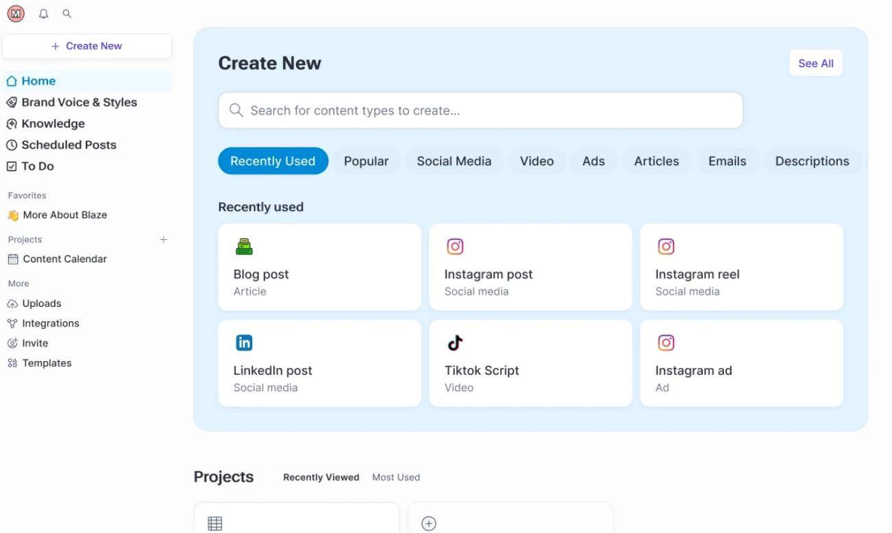 screenshot - Blaze AI Review: Pros, Cons, Features and Pricing