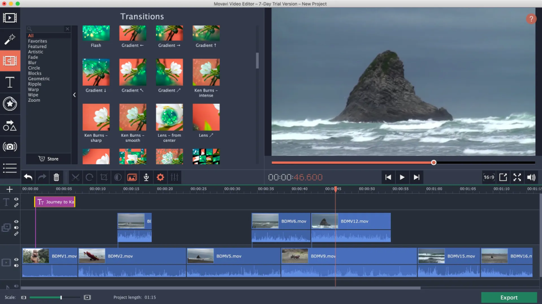 screenshot - Movavi Video Editor Review: Expert Opinion For 2026