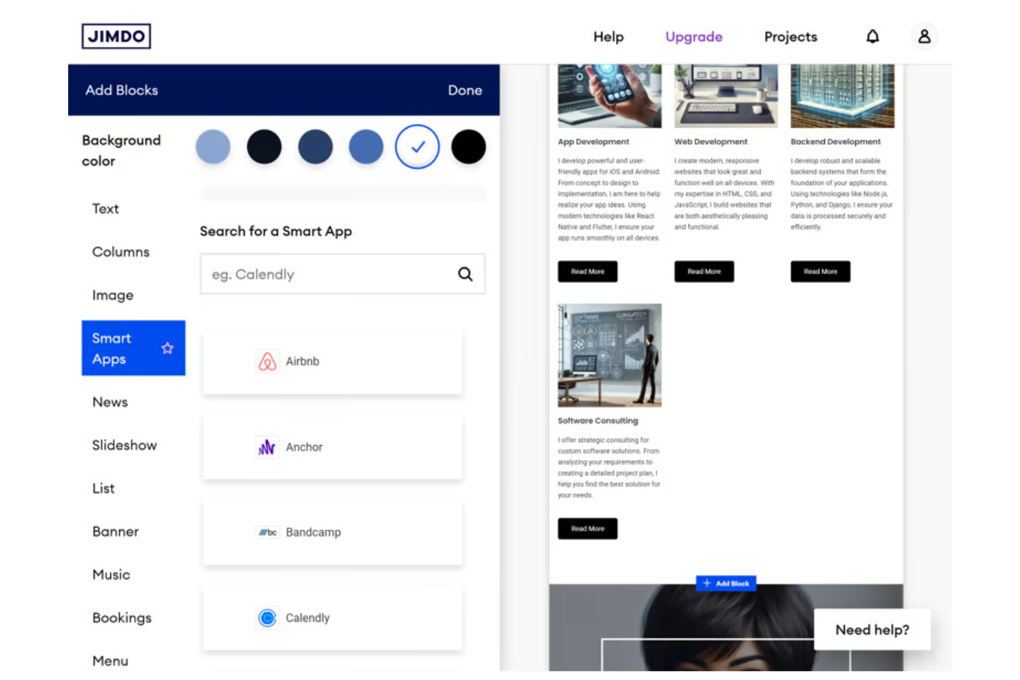 screenshot - Jimdo Review: Pros, Cons, Features and Pricing