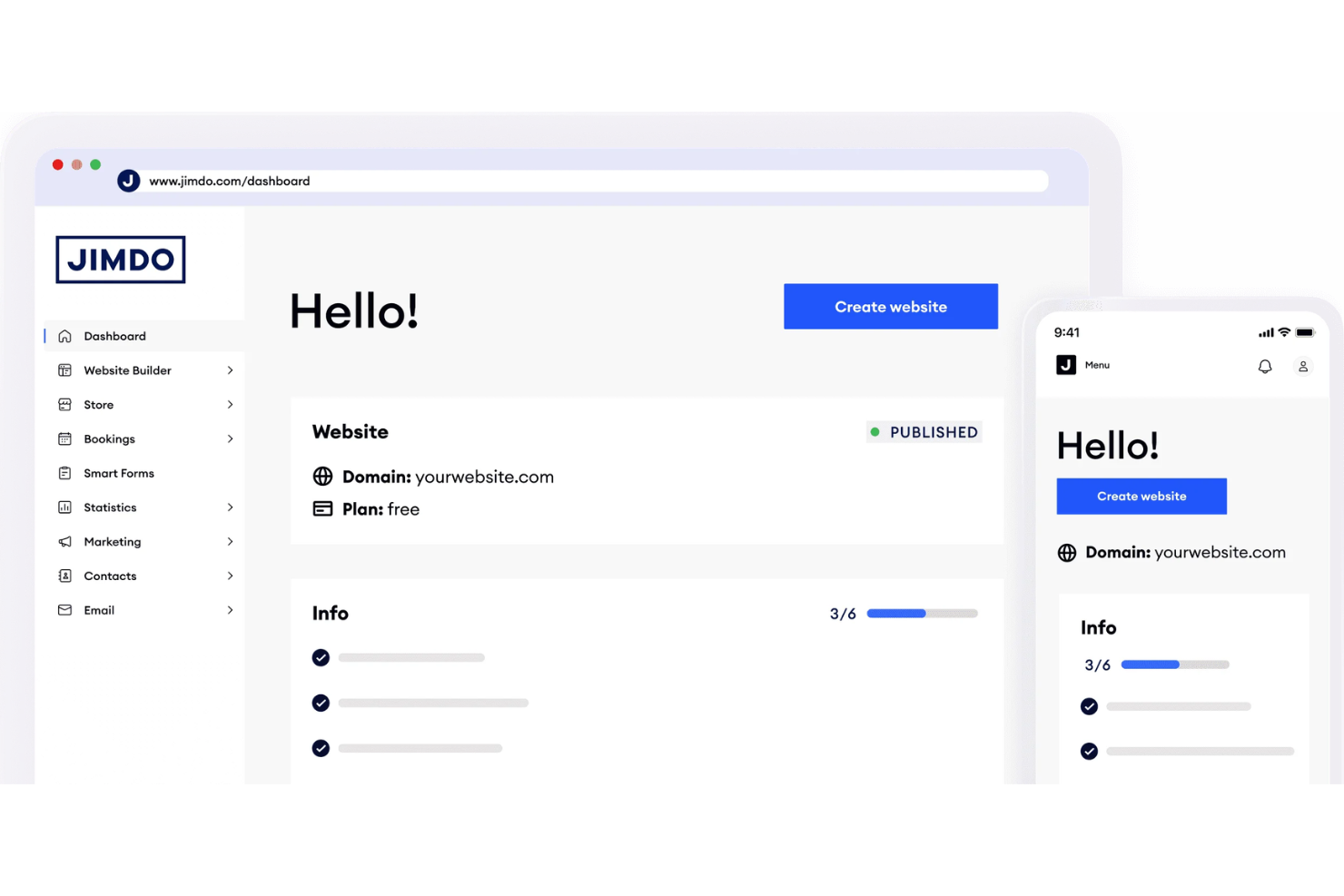 screenshot - Jimdo Review: Pros, Cons, Features and Pricing