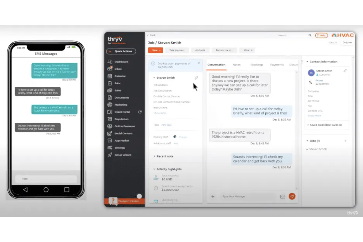 screenshot - Thryv Review: Pros, Cons, Features and Pricing