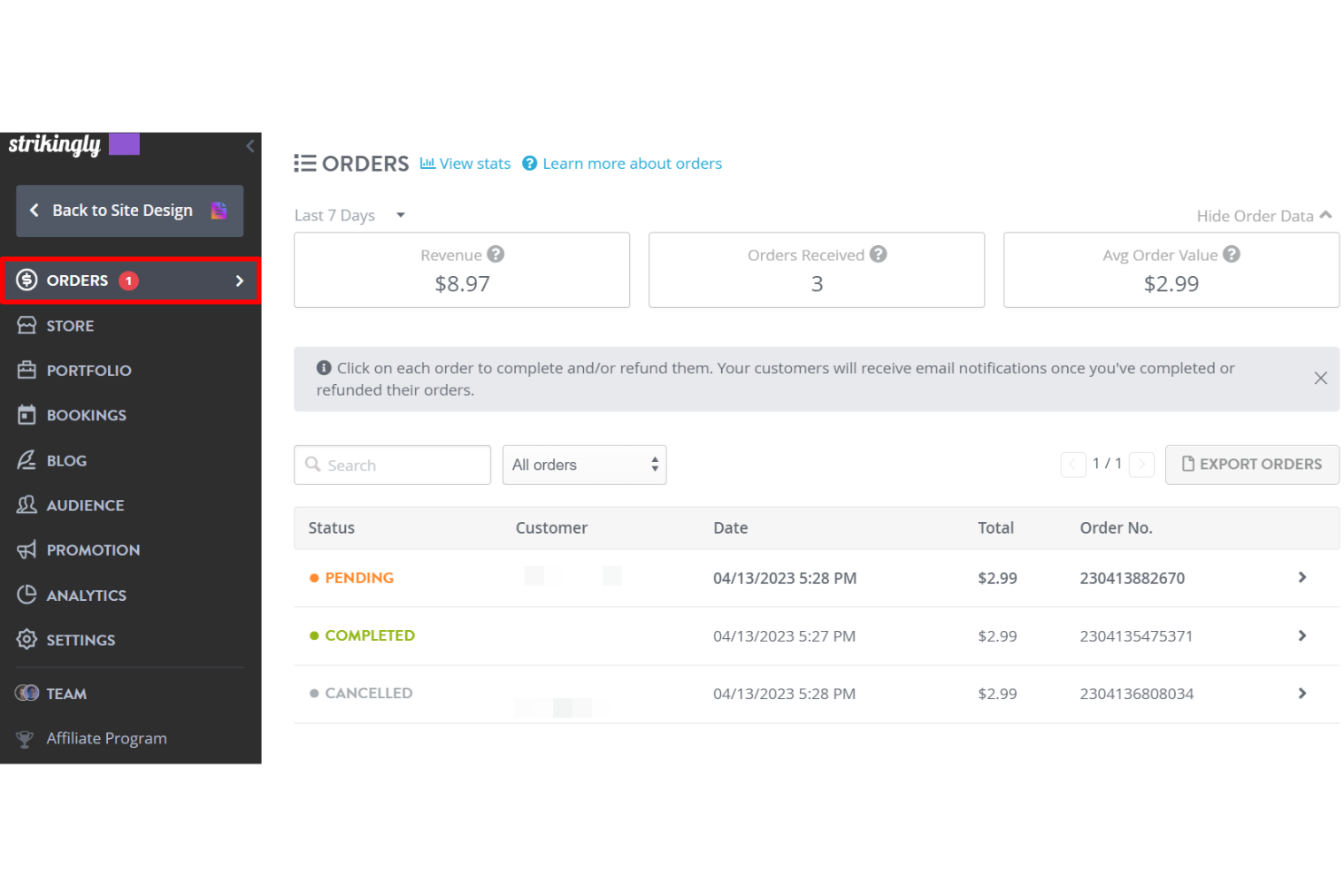 screenshot - Strikingly Review: Pros, Cons, Features, and Pricing Explained