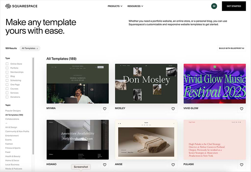 screenshot - Squarespace Review: Pros, Cons, Features, and Pricing Explained