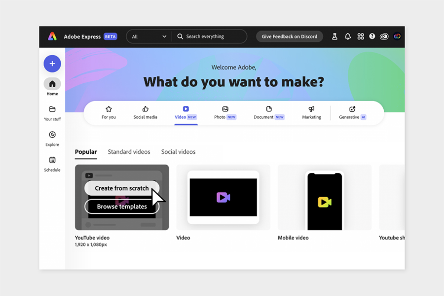 screenshot - Adobe Express Review: Pros, Cons, Features and Pricing