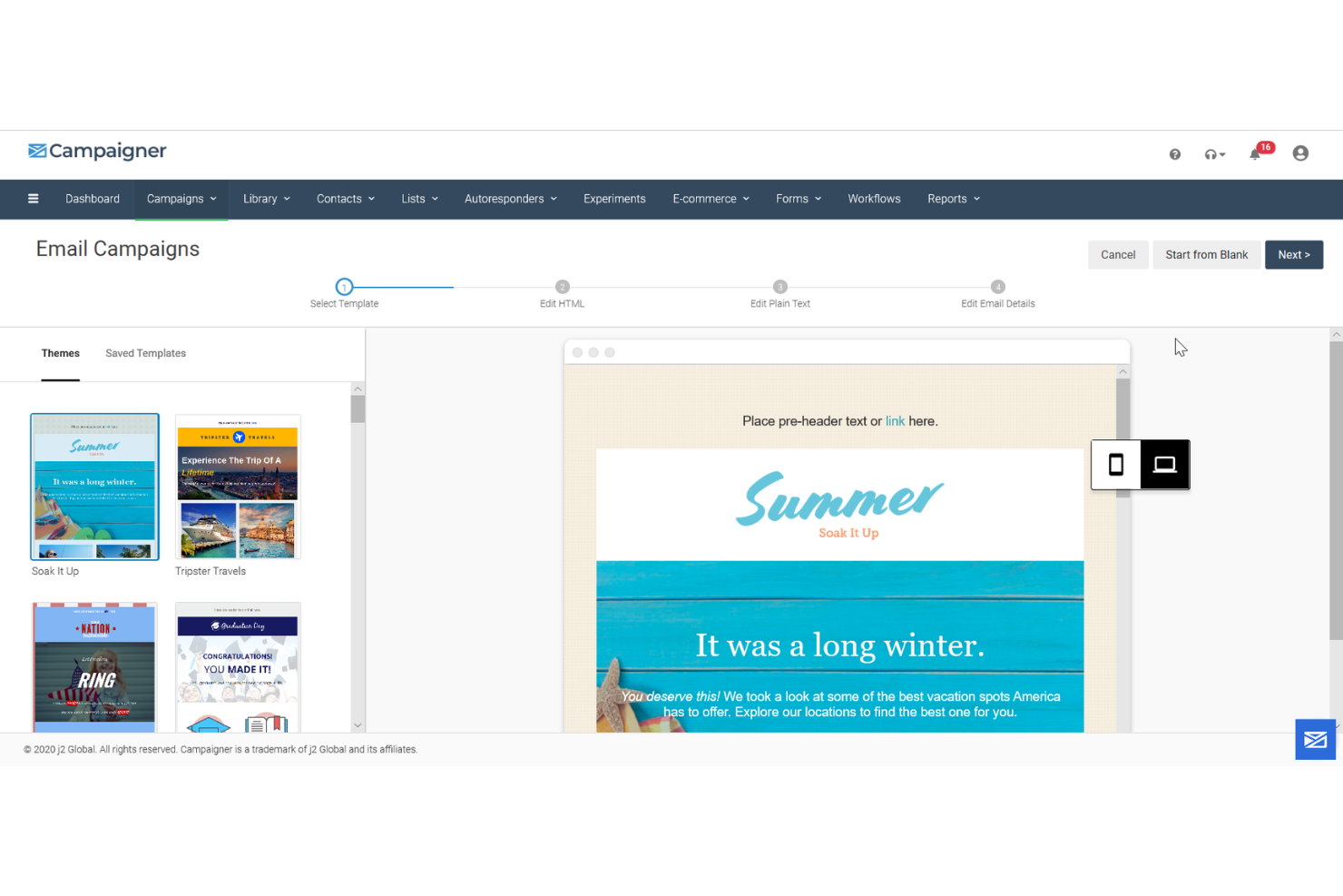 screenshot - Campaigner Review 2026: Pros, Cons, Features, and Pricing
