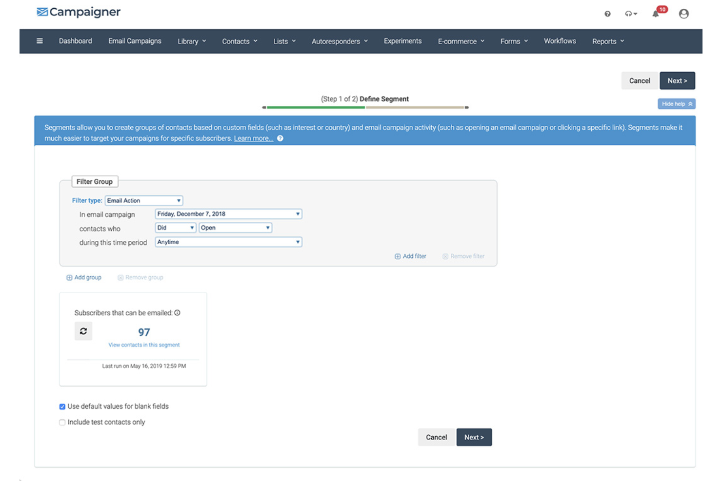 screenshot - Campaigner Review 2026: Pros, Cons, Features, and Pricing