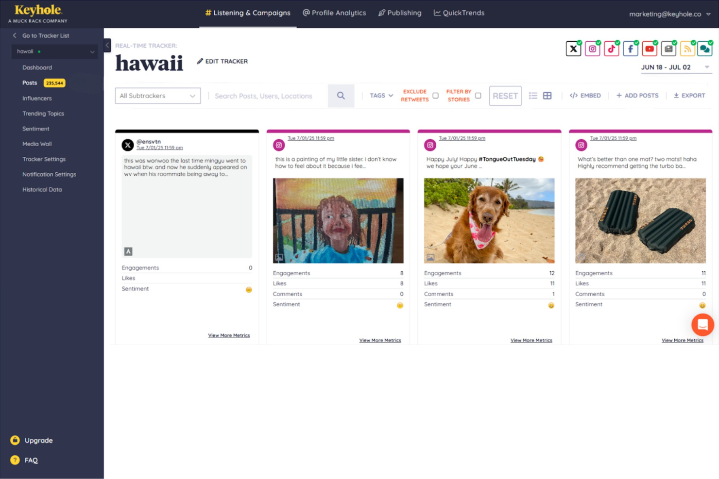 screenshot - Keyhole Review 2026: Pros, Cons, Features, and Pricing