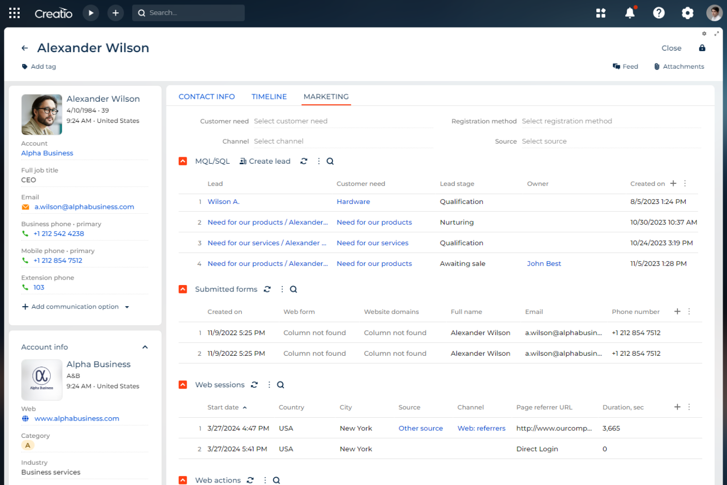 screenshot - Marketing Creatio Review 2026: Pros, Cons, Features, and Pricing