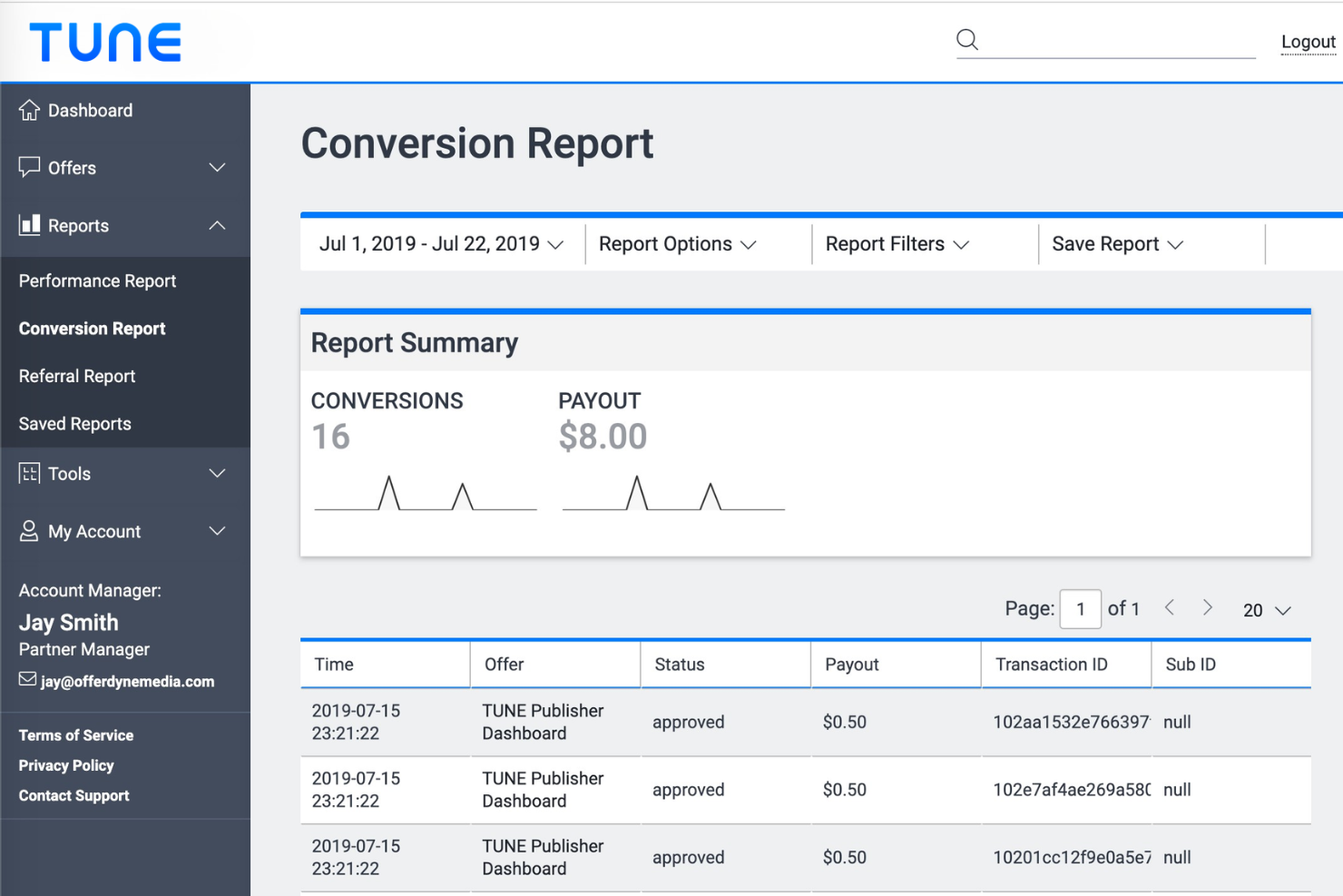 screenshot - TUNE Marketing Review 2026: Pros, Cons, Features, and Pricing
