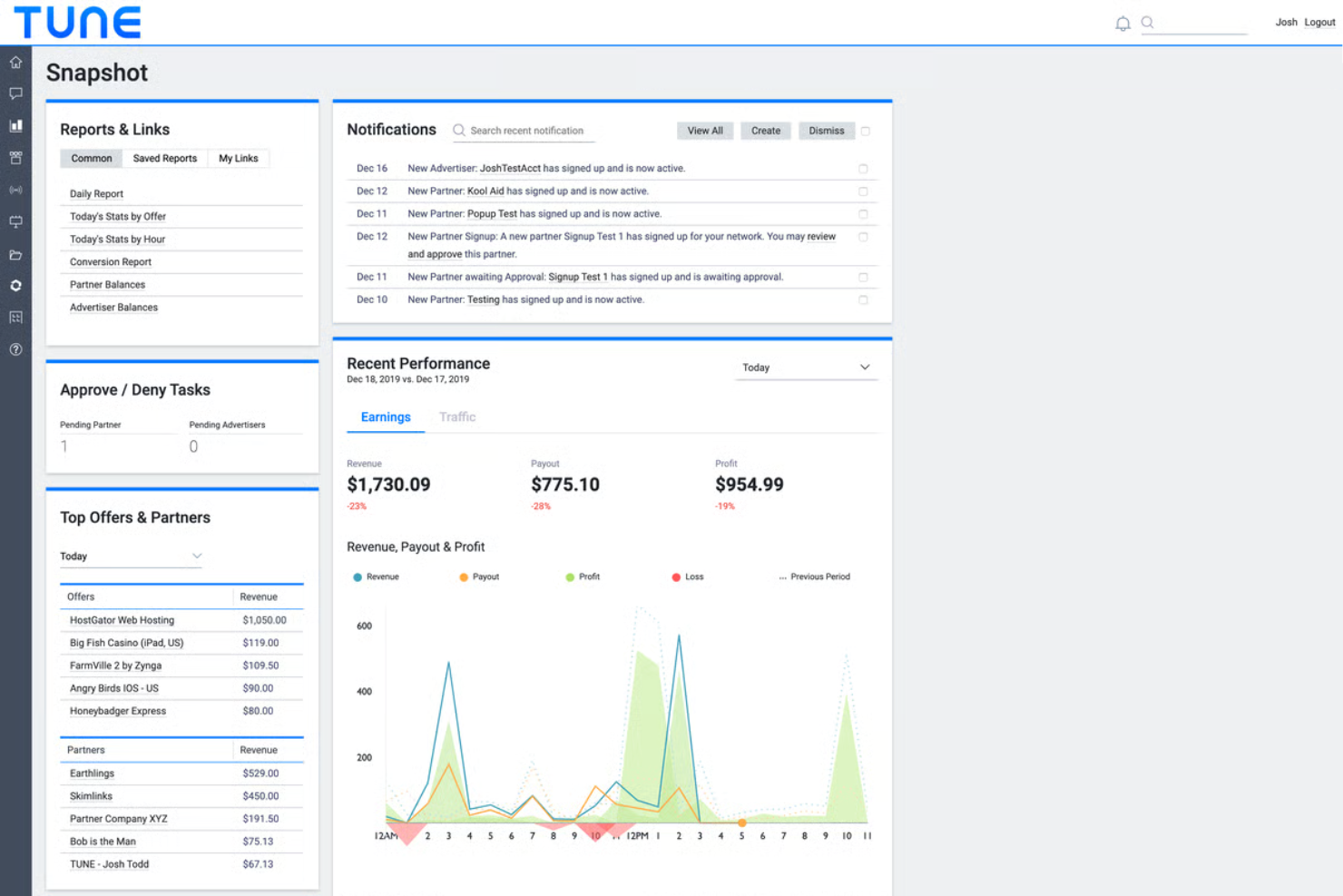screenshot - TUNE Marketing Review 2026: Pros, Cons, Features, and Pricing