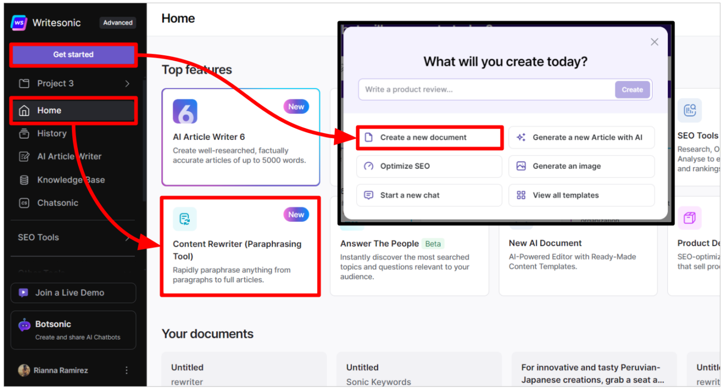 screenshot - Writesonic Review: Pros, Cons, Features, and Pricing Explained