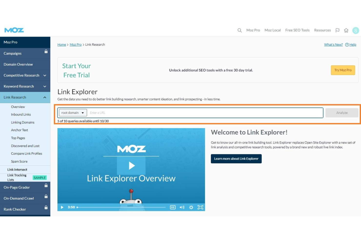 screenshot - Moz Review: Pros, Cons, Features, and Pricing Explained