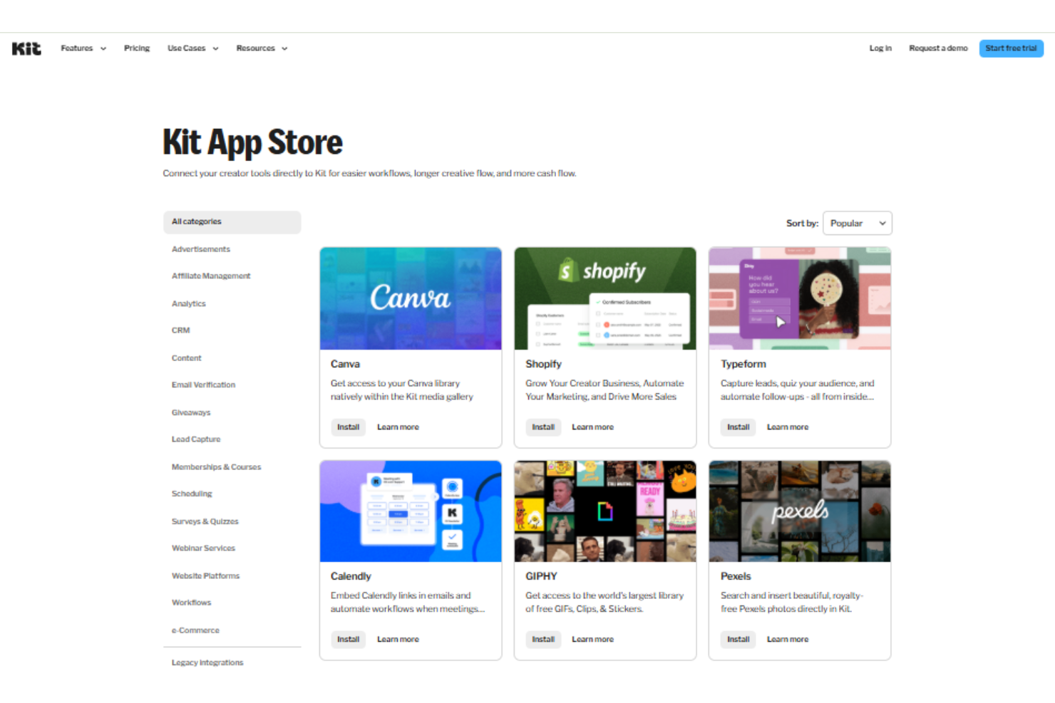 screenshot - Kit Review: Pros, Cons, Features, and Pricing Explained