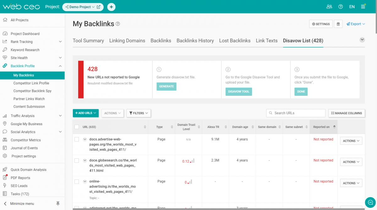 screenshot - WebCEO Review: Pros, Cons, Features, and Pricing Explained