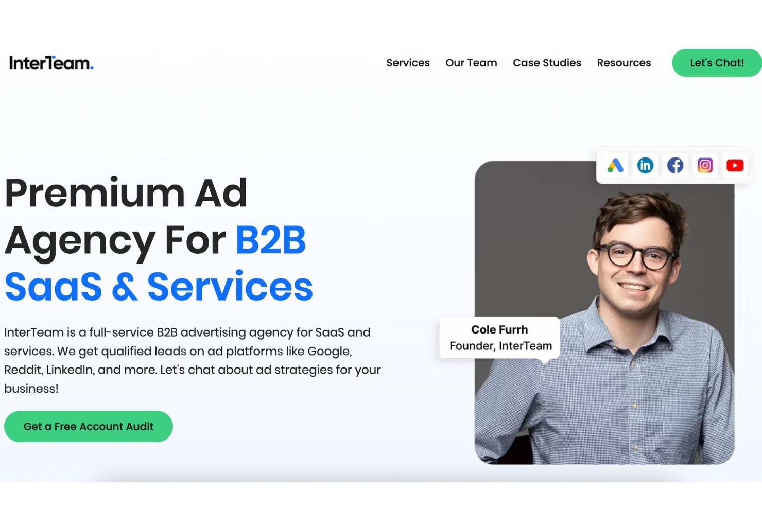 InterTeam Marketing screenshot - 15 der besten B2B-Marketingagenturen im Test 2026