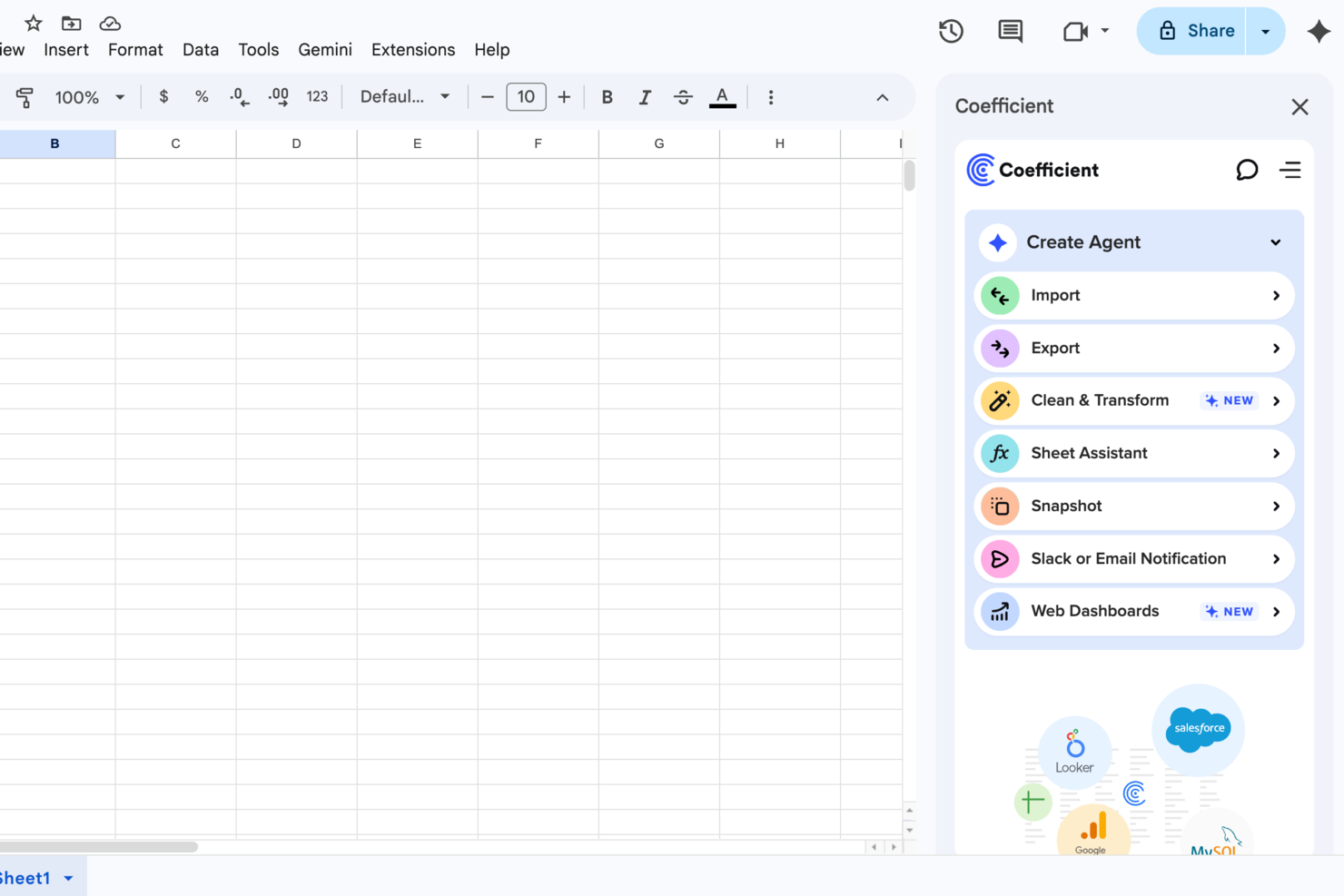 Coefficient screenshot - 10 Beste Marketing-Analytics-Software im Test für 2026