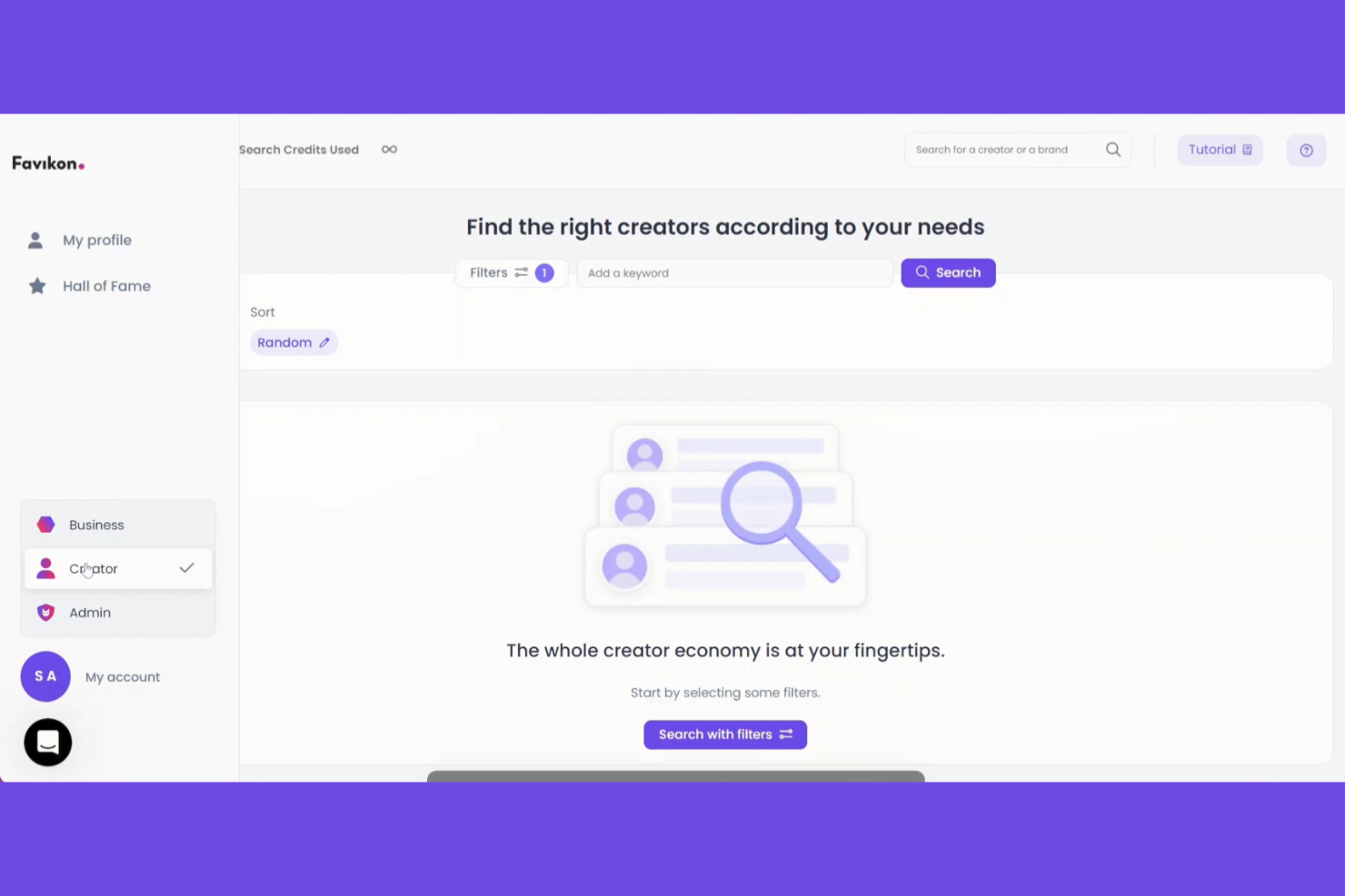 Favikon screenshot - 10 Meilleures plateformes d’influenceurs IA en 2026