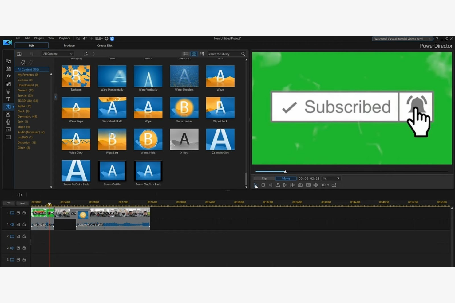 CyberLink PowerDirector screenshot - 17 Meilleurs Générateurs de Vidéos IA Gratuits Testés en 2026