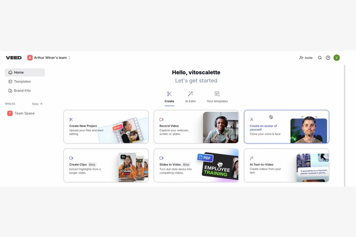 VEED screenshot - 17 Meilleurs Générateurs de Vidéos IA Gratuits Testés en 2026
