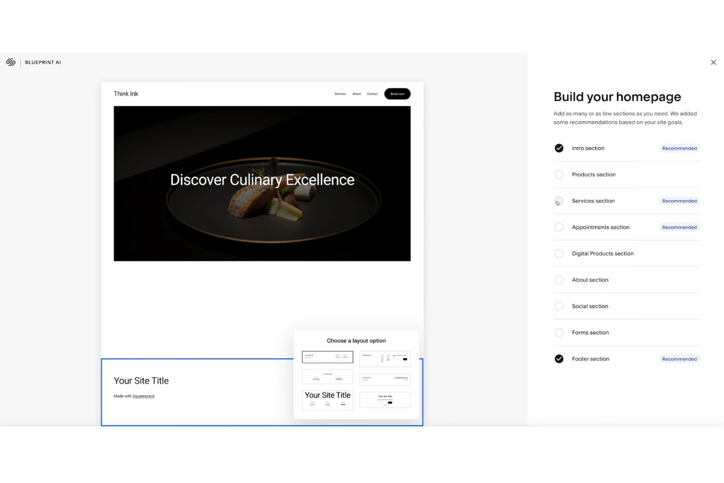 Squarespace screenshot - 10 Beste WordPress-Alternativen im Test 2026