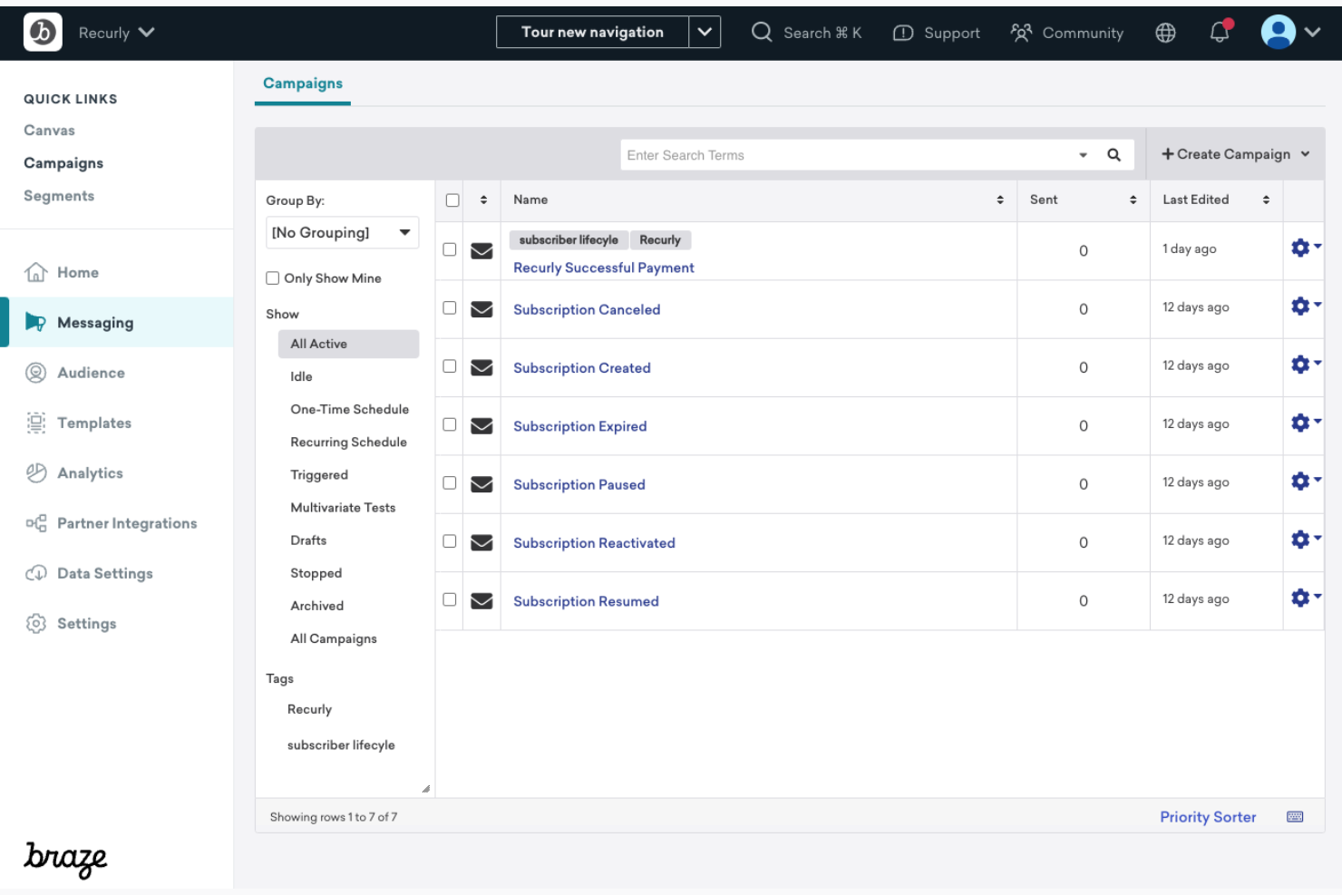Braze screenshot - 10 Meilleurs Logiciels de Marketing de Contenu B2B Passés en Revue en 2026