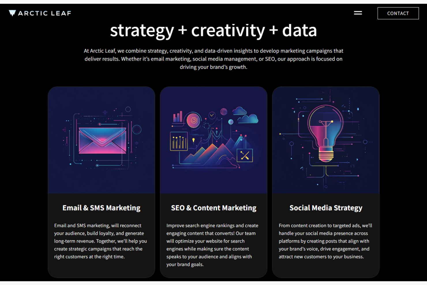 Arctic Leaf screenshot - 10 meilleurs services de marketing par e-mail B2B analysés en 2026
