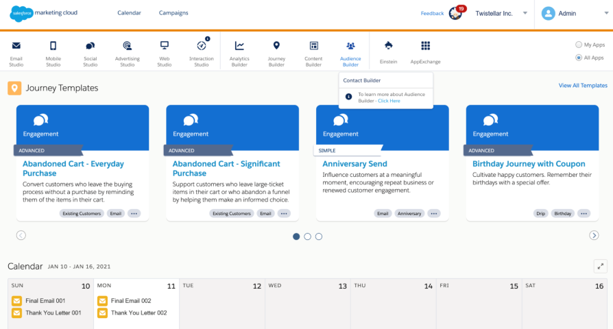 Salesforce Marketing Cloud screenshot - 10 Beste Cloud-Marketing-Software Im Test 2026