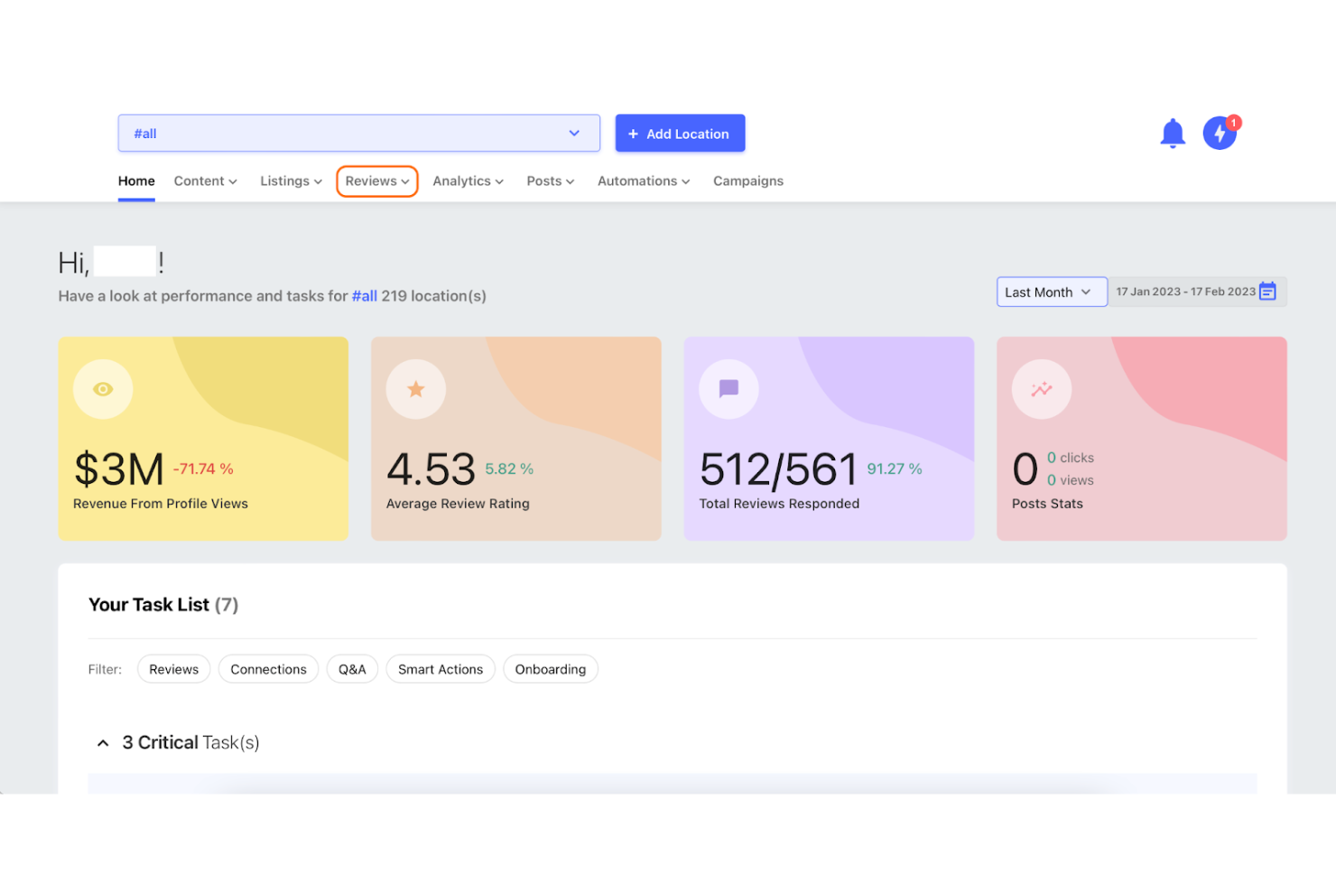 Synup screenshot - 20 Meilleurs Logiciels de Gestion de Réputation en Marque Blanche en 2026