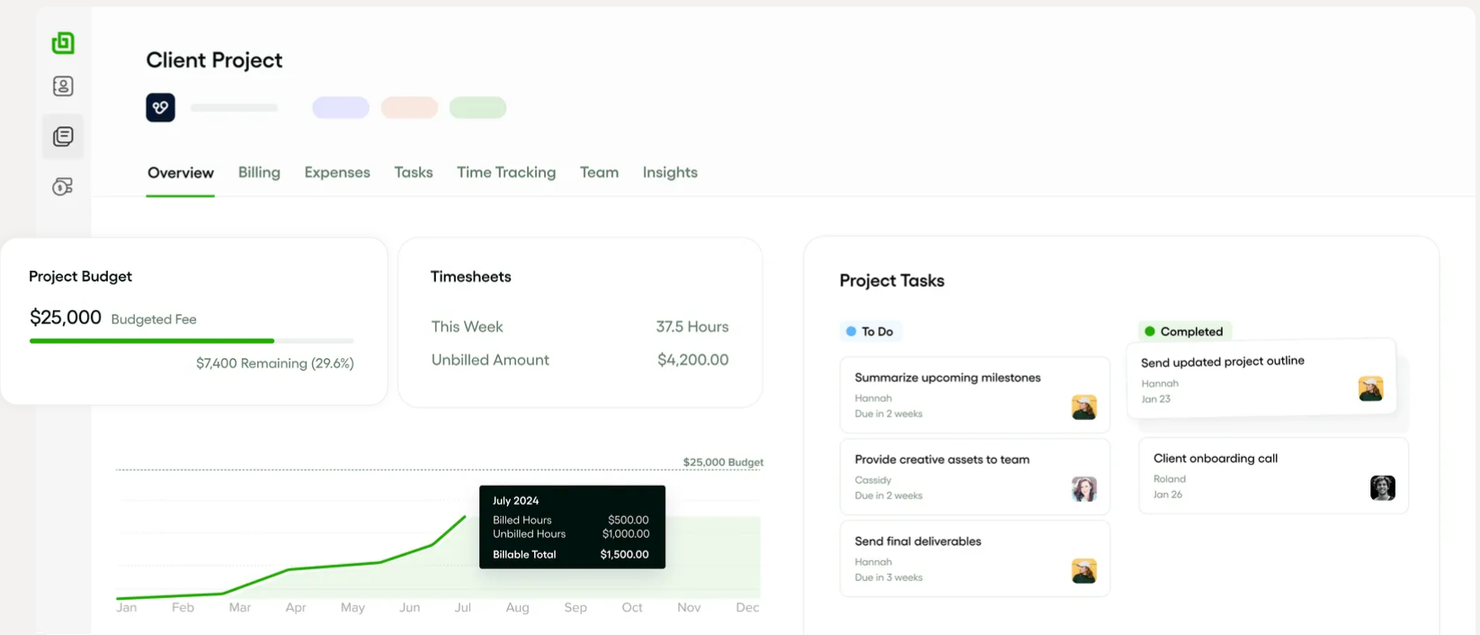 Bonsai Agency Software screenshot - 10 meilleures alternatives à monday.com évaluées en 2026