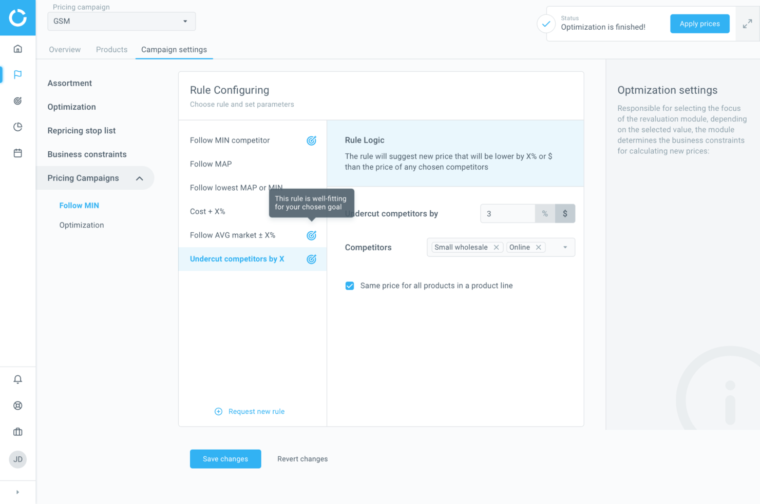 Competera screenshot - 10 Meilleurs Logiciels d’Intelligence Concurrentielle Testés en 2026