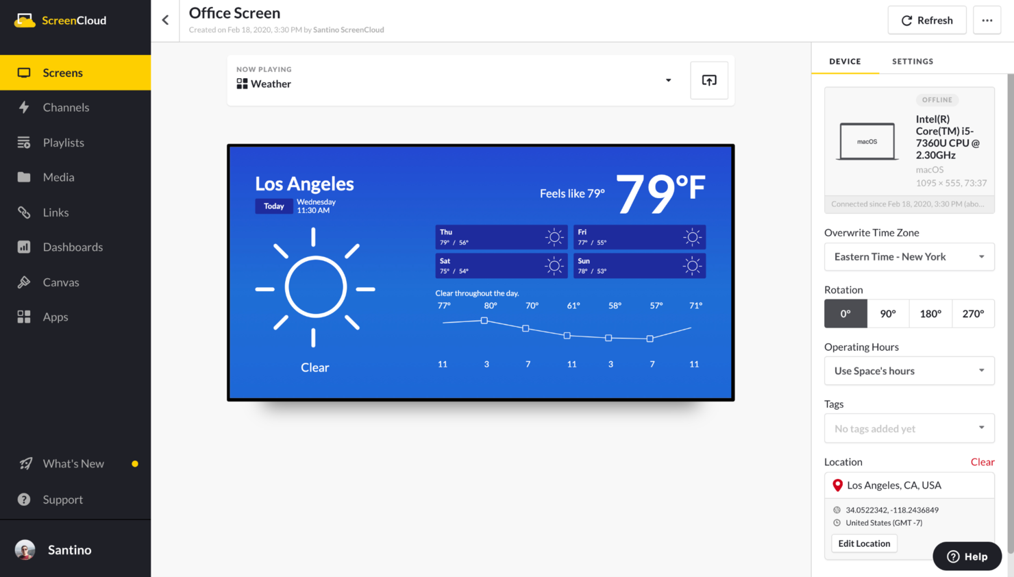 ScreenCloud screenshot - 20 Beste Digital Signage Software im Jahr 2026 bewertet