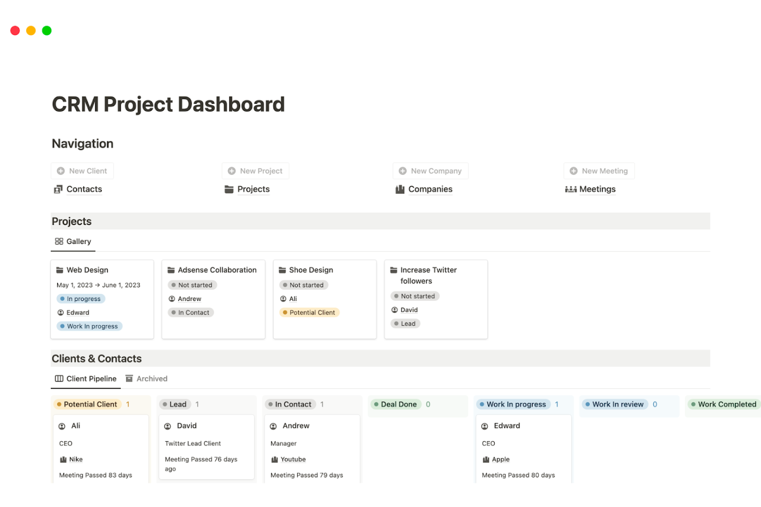 Notion screenshot - Les 10 meilleurs logiciels de gestion de projets marketing pour 2026